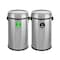 Alpine Industries Trash Can, Stainless Steel Brushed, Stainless Steel/Plastic ALP470-65L-1-CO-T - alternate 1